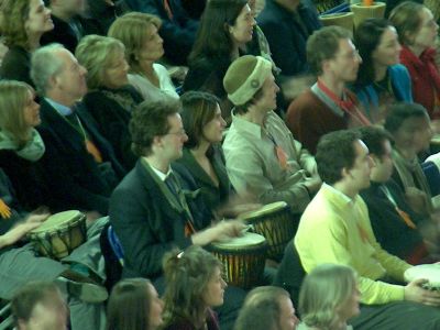 drumming in the Turbine Hall