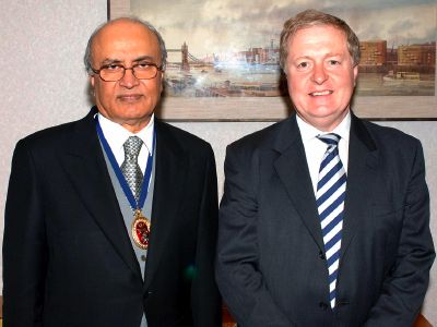 Dr Khalid Hameed and Sir Ian Blair