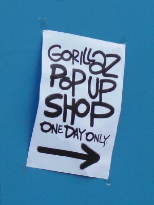 The pop-up shop was located in an empty unit close