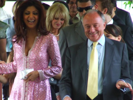 Shilpa Shetty, Joanna Lumley, Ken Livingstone