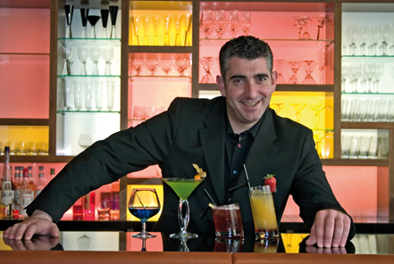 Fabio Fraticelli with his mayoral cocktails