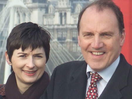 Cllr Caroline Pidgeon with Simon Hughes MP