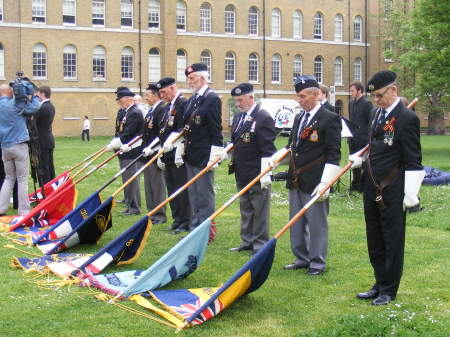 The Last Post was played and a two-minute silence 