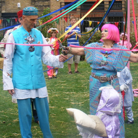 Andrew Logan and Zandra Rhodes