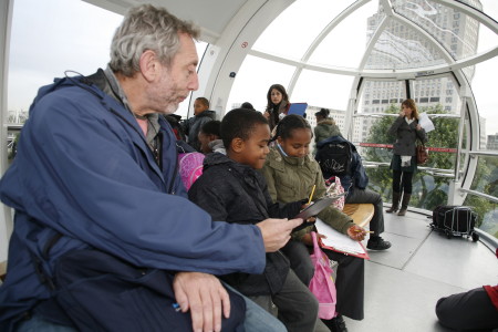 Michael Rosen on the London Eye