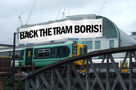 Cross River Tram banner mockup