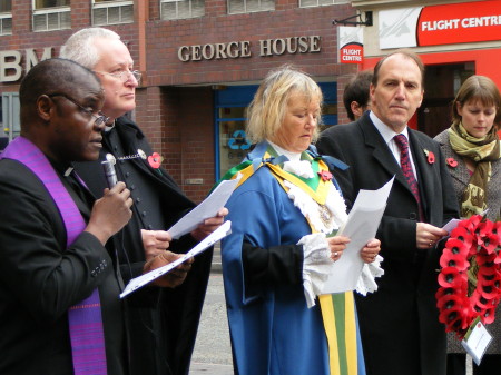 Remembrance Day at borough war memorial