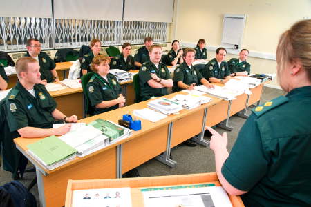Student paramedics at Hannibal House