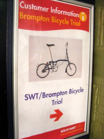 Folding bike hire service for Waterloo commuters