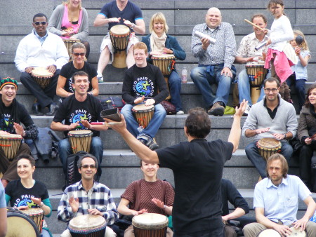 Big Bang for World Fair Trade Day in The Scoop at More London