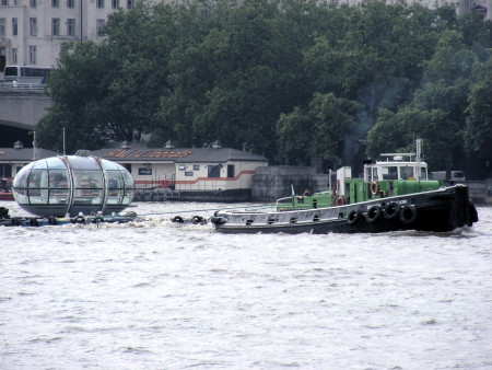 London Eye capsule in King's Reach