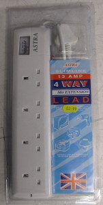Fire warning on extension leads from Old Kent Road 99p shop