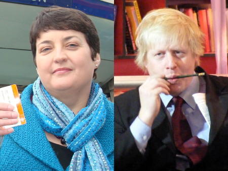 Val Shawcross AM and Boris Johnson