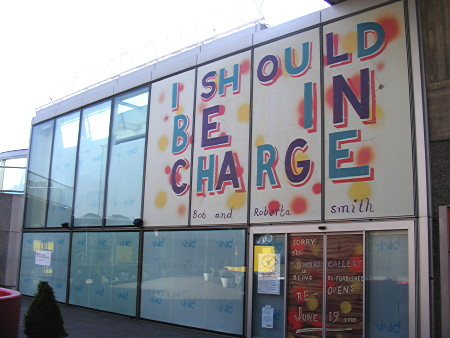 Artists take exterior of closed Hayward Gallery as their canvas