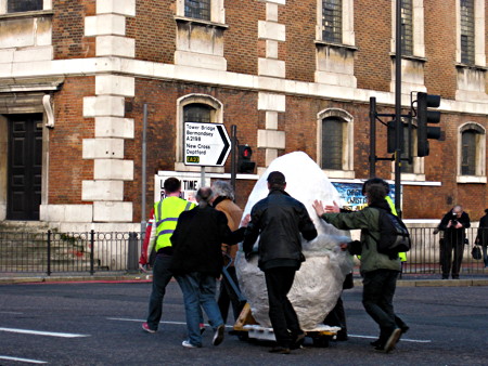 Giant Easter egg appears in Borough churchyard