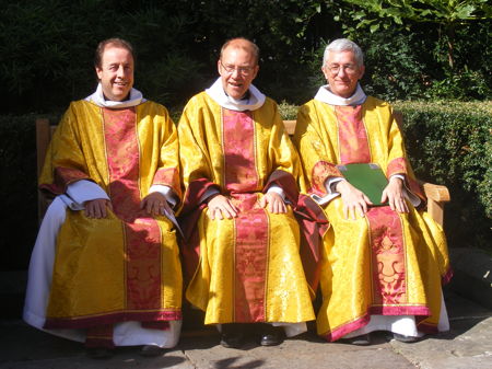 Canon Robert Titley, Canon Andrew Nunn and Ven Mic