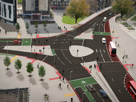 Elephant & Castle southern roundabout to be removed by 11 October