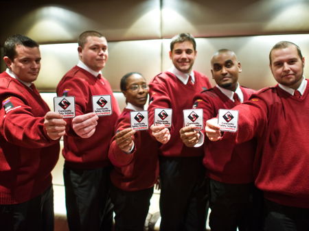 South Bank Patrol staff with their new badges