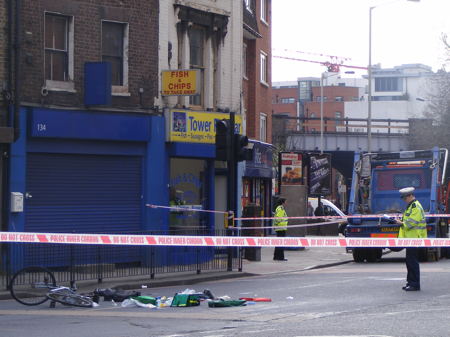 Cyclist killed in Tanner Street collision