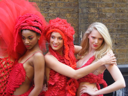Pierre Garroudi stages fashion show in the streets of London Bridge