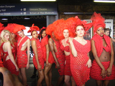 Pierre Garroudi stages fashion show in the streets of London Bridge