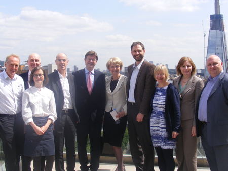 Greg Clark MP at Blue Fin Building