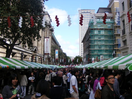 Stalls in Belvedere Road