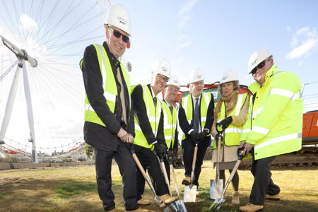 Boris Johnson visits Jubilee Gardens for ground-breaking ceremony