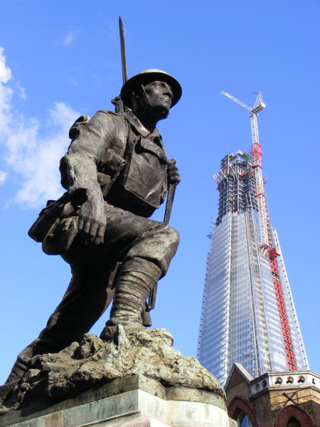Borough War Memorial and the Shard