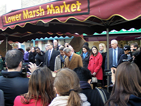 Prince of Wales visits Waterloo’s Lower Marsh Market