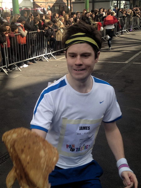 Glaziers Hall team wins Better Bankside pancake race