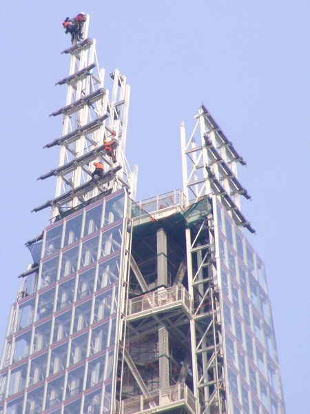 Cardboard box model of the Shard created by local shop