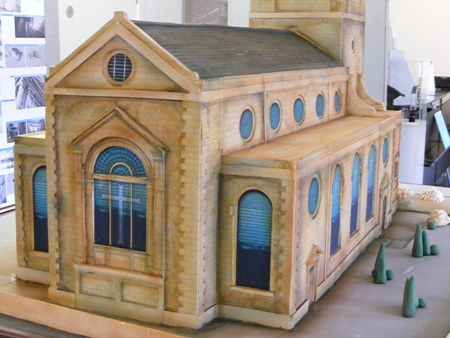 Sponge cake model of Wren church on show at SE1 architects' office