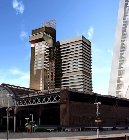 Simon Hughes cuts ribbon as Guy’s Tower cladding work begins in earnest