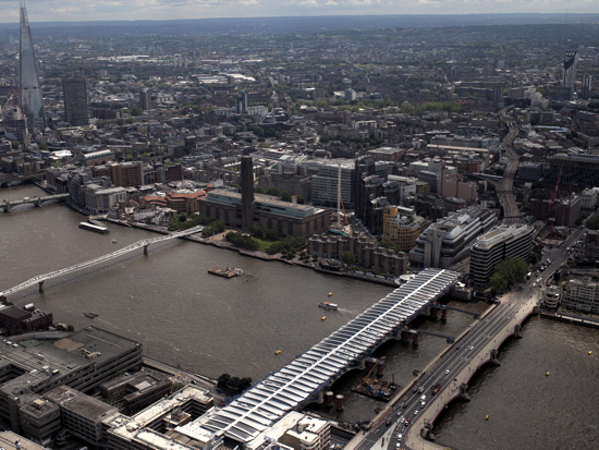 New aerial photos of Blackfriars and London Bridge stations