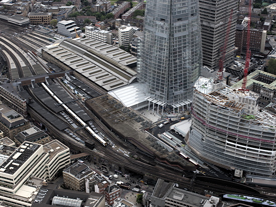 New aerial photos of Blackfriars and London Bridge stations