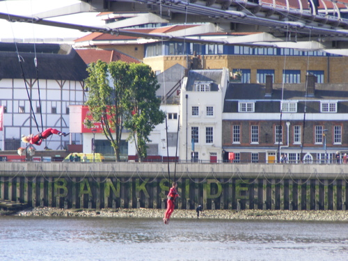 'Extreme dancers' leap from Millennium Bridge to launch Surprises: Streb