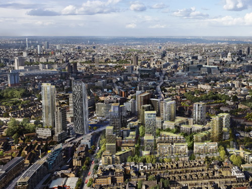 Elephant & Castle: Lend Lease Heygate Estate masterplan approved