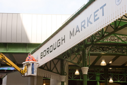 Finishing touches applied to refurbished Borough Market hall