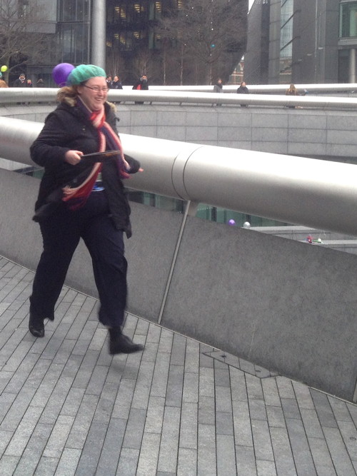 Local firms compete in Bankside and London Bridge pancake races