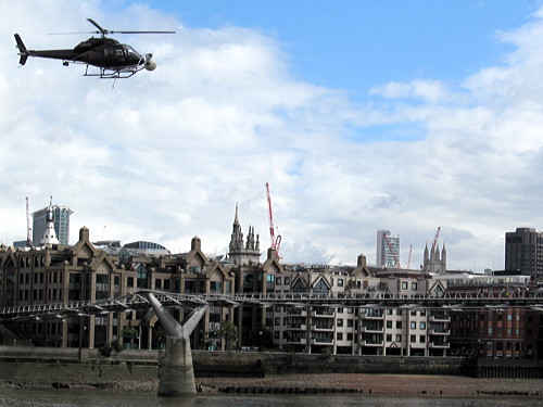 Guardians of the Galaxy movie filmed at Millennium Bridge