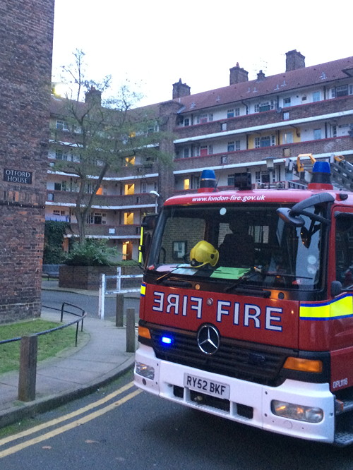 Incense sticks blamed for fire on Tabard Gardens Estate