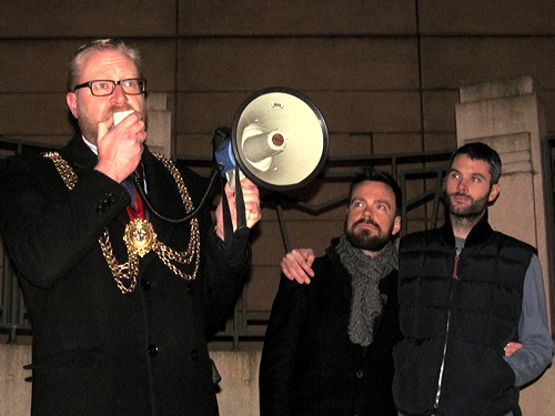 Dozens gather to ‘Reclaim Vauxhall’ one week on from homophobic attack