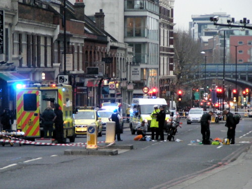 Pedestrian ‘critical’ after Tower Bridge motorcycle collision