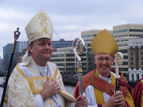 Prayers on London Bridge for Thames flood victims