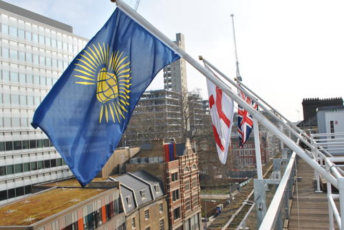 Commonwealth flag raised at Tooley Street and City Hall