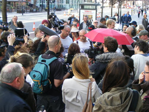 Sex workers join counter-protest against anti-porn conference in Blackfriars Road