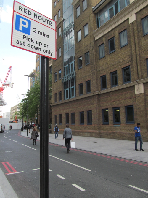 Taxi drivers converge on the Shard for protest