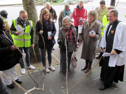 Beating the bounds of Waterloo: MPs and councillors join St John’s congregation