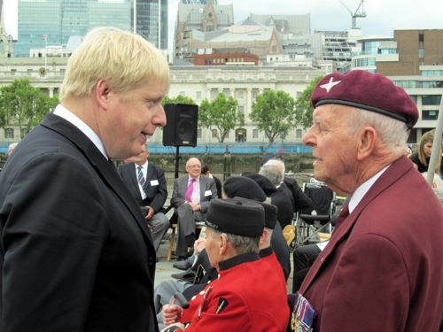 David Cameron at HMS Belfast for D-Day 70th anniversary event